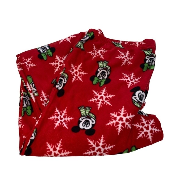 Disney pajamas Mickey/Minnie top/pants long sleeve rounded neckline Sz Med NWT - Picture 2 of 12